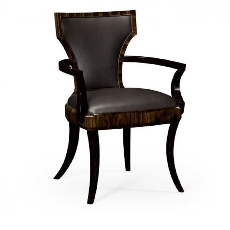 Jonathan Charles Fine Furniture Full Back Art Deco Upholstered Dining